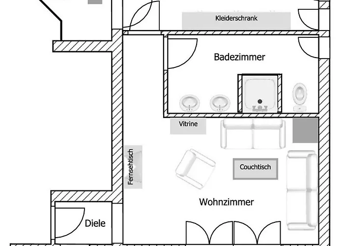 Gaestehaus Wolfgang Loedensee -5- Daire *